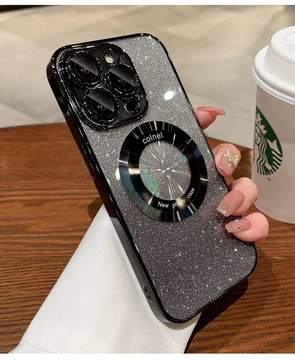 Luxury Magsafe Plating Gradient Glitter Case - Caseably
