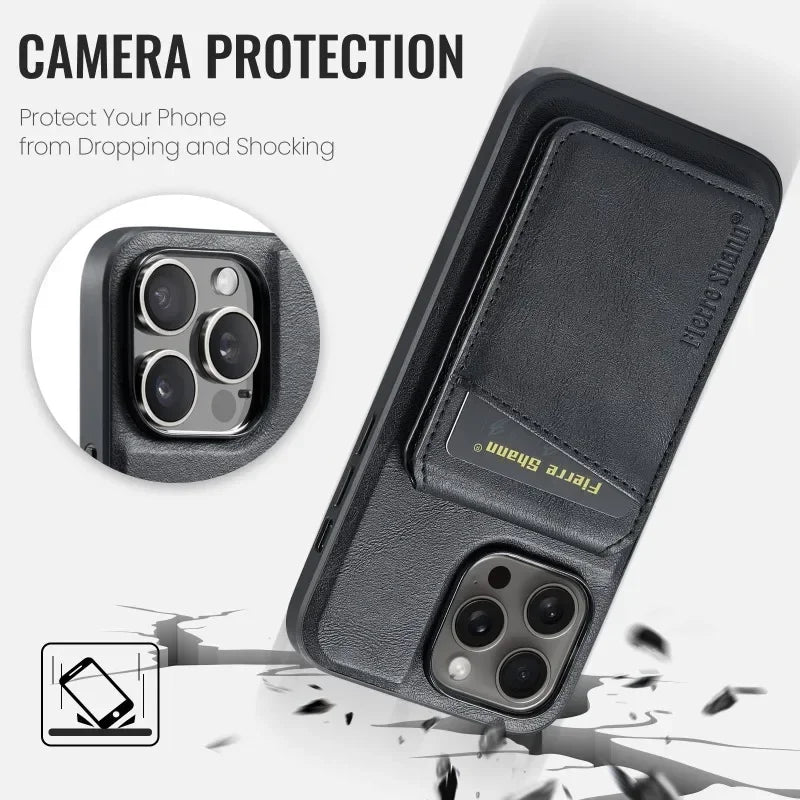 Leather Flip Phone Case - Caseably