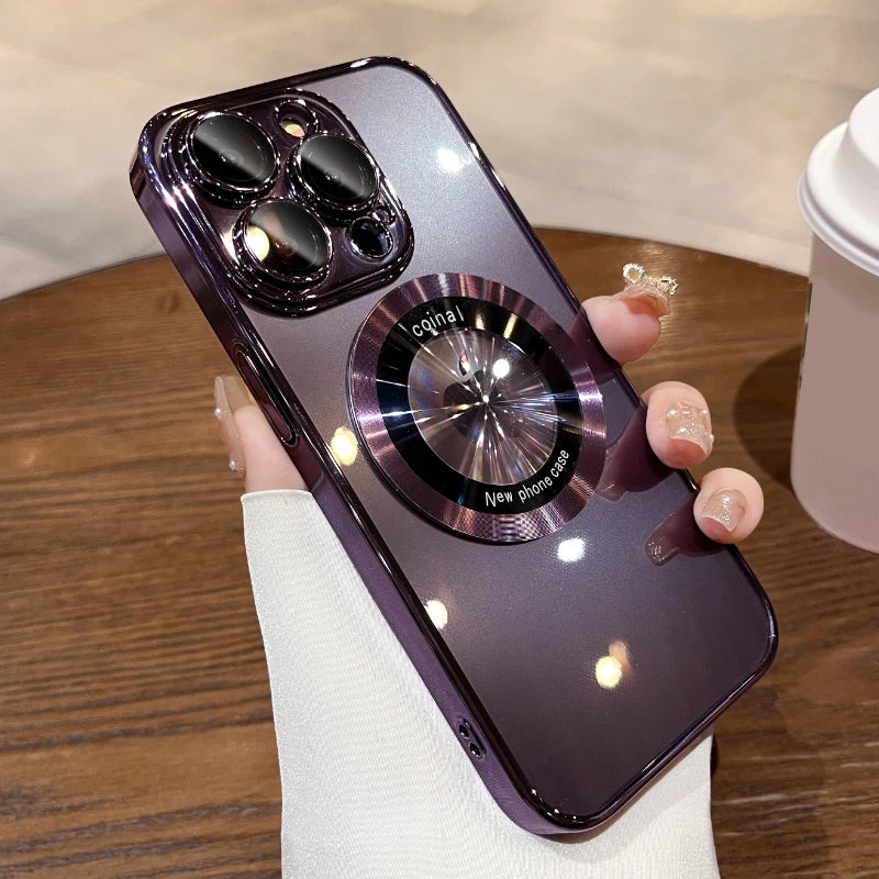 Electroplated Magsafe Wireless Charging Case - Caseably