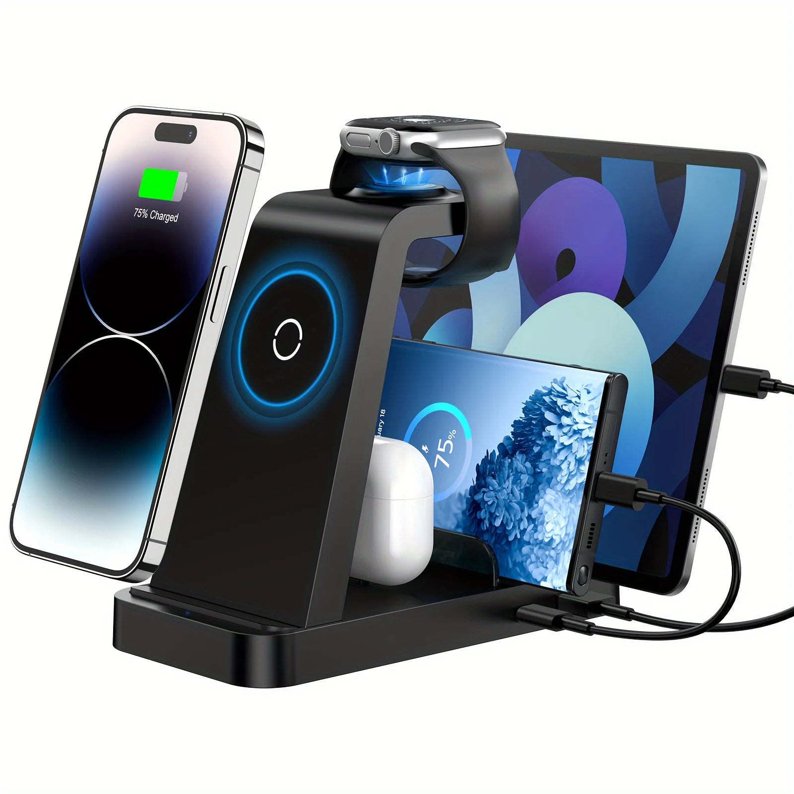 5-in-1 Fast Wireless Charging Station - Caseably