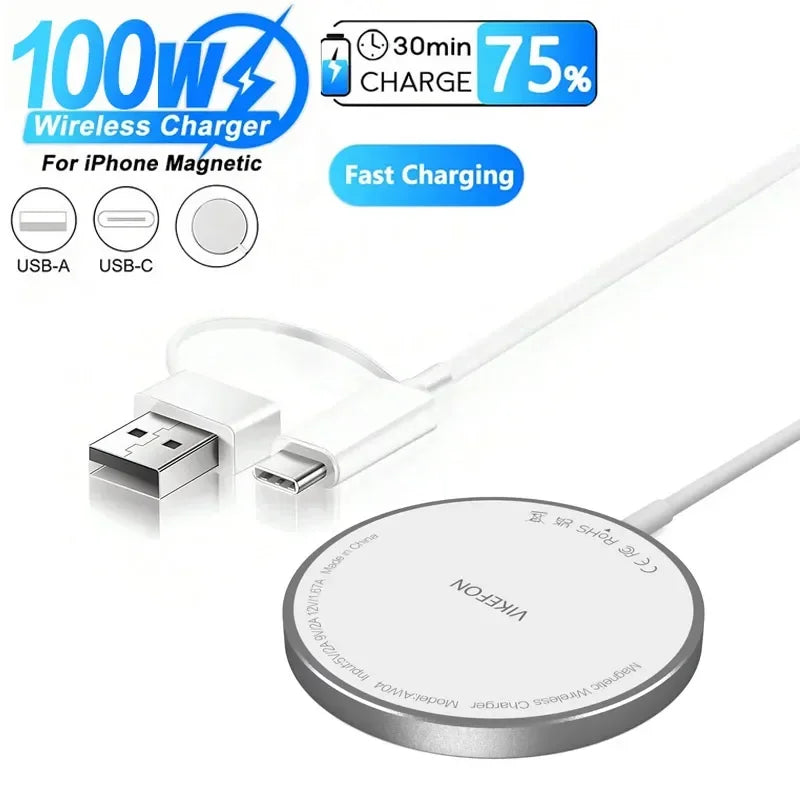 100W Magnetic Wireless Charger - Caseably