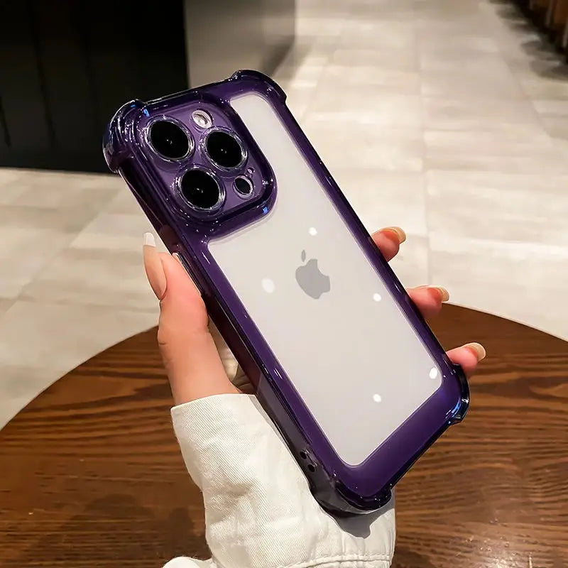 Transparent Silicone Armor Shockproof Case - Caseably