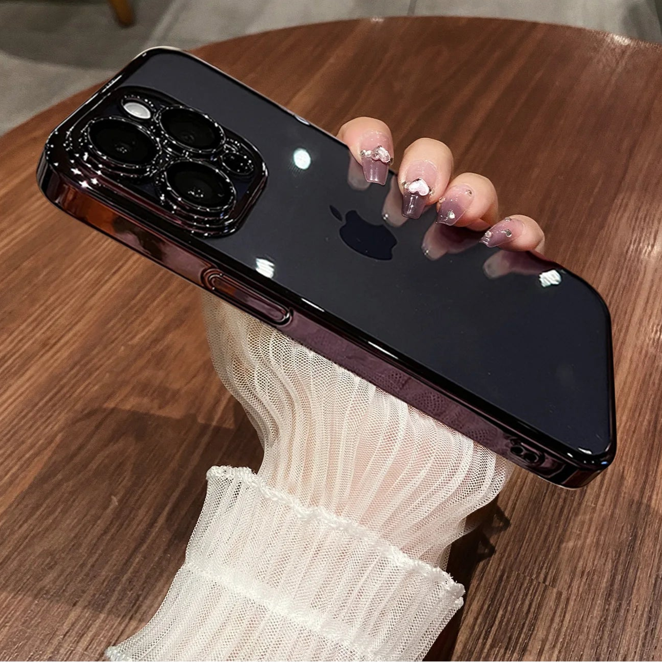 Electroplated Hard PC Clear Phone Case - Caseably