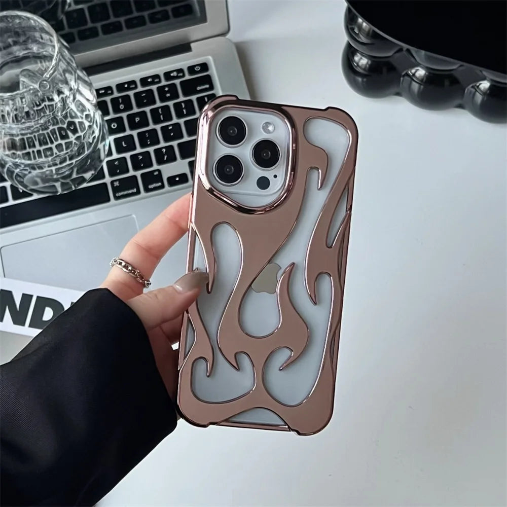 3D Flame Pattern Phone Case - Caseably