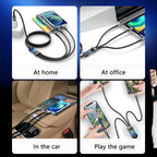 3-in-1 USB 100W 6A Fast Charger Cable