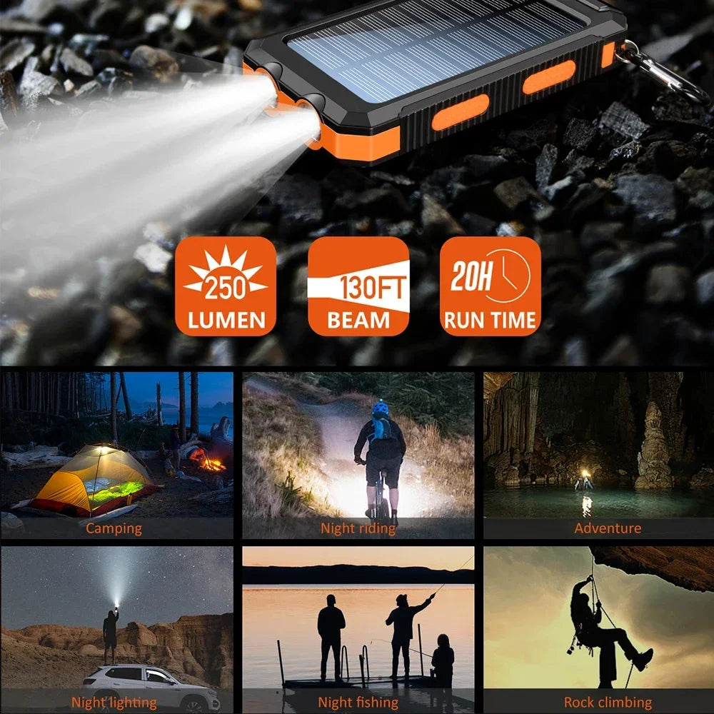 10000mAh Solar Charging Power Bank