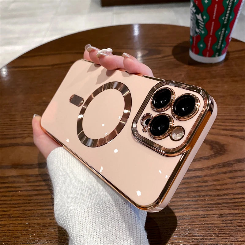 Electroplated Magnetic Magsafe Charge Case - Caseably