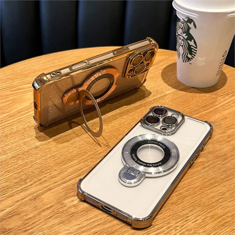 Plating Magsafe Wireless Charge Case - Caseably