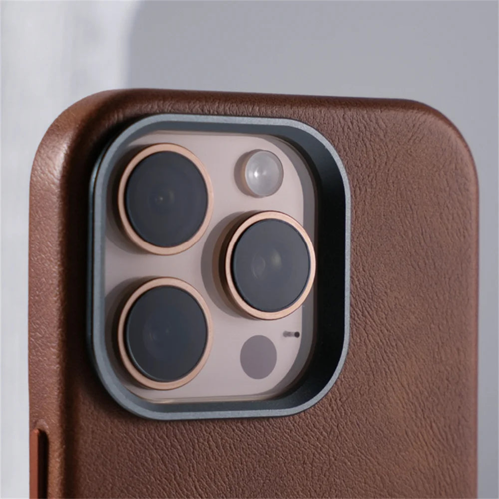 Crazy Horse Leather MagSafe Phone Case - Caseably