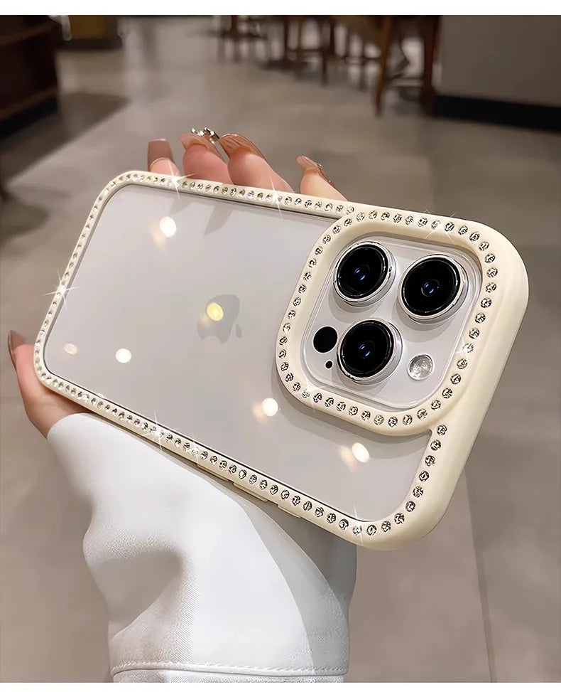 Diamond Glitter Transparent Phone Case - Caseably