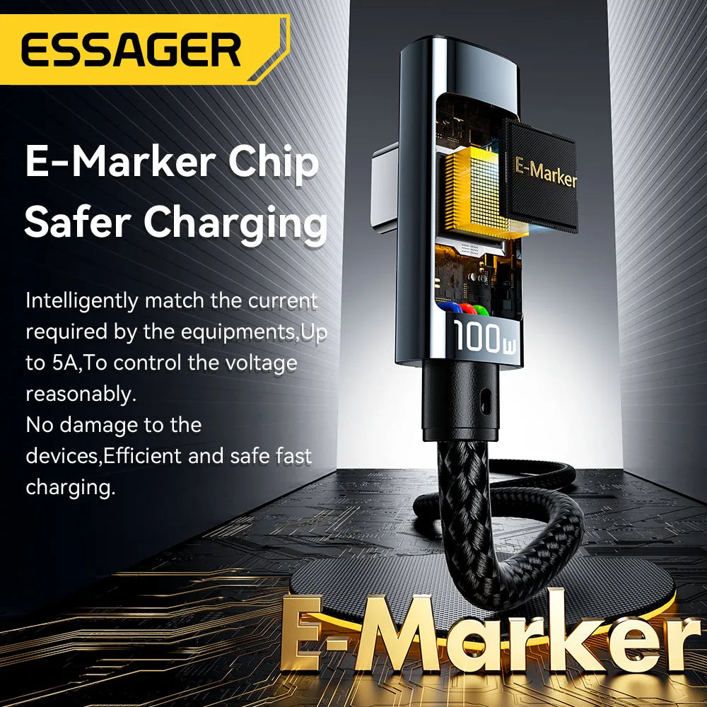 100W USB C to Type C Cable Fast Charging Cable