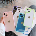 Candy Color Frame Transparent Phone Case - Caseably