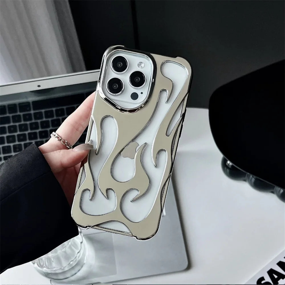 3D Flame Pattern Phone Case - Caseably