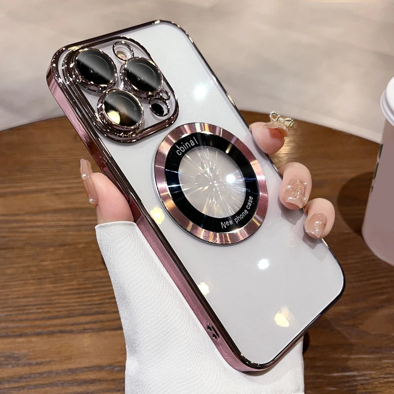 Electroplated Magsafe Wireless Charging Case - Caseably