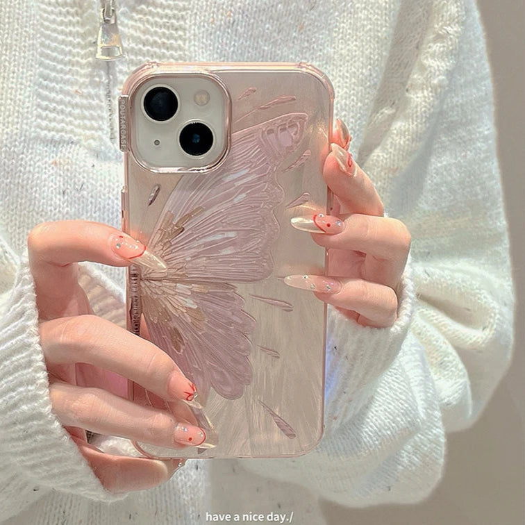 Luxury Butterfly Laser Glitter Case - Caseably