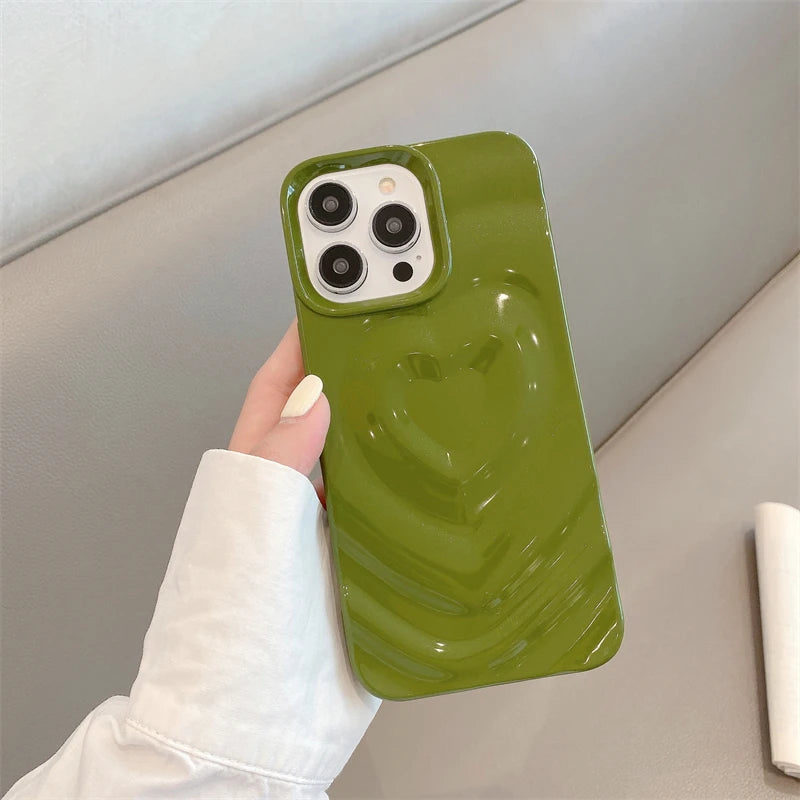 Luxury Love Heart Glitter Case - Caseably