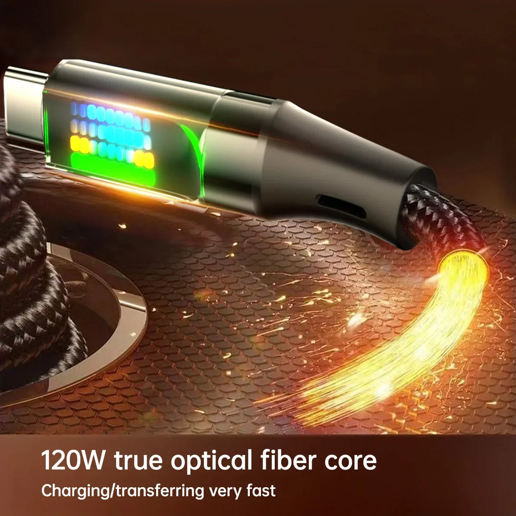 120W Type C Fast Charging Cable - Caseably