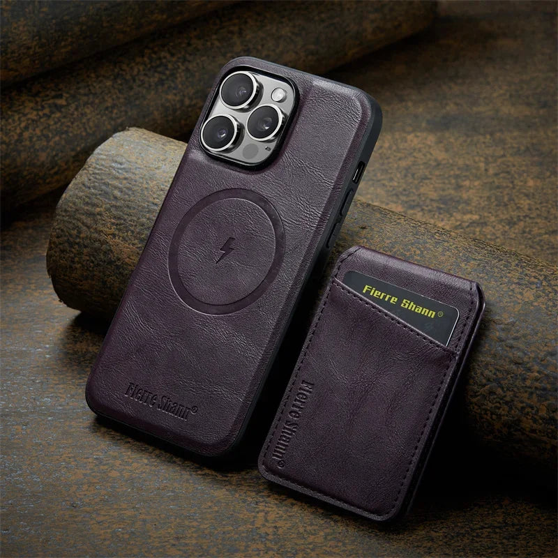 Leather Flip Phone Case - Caseably