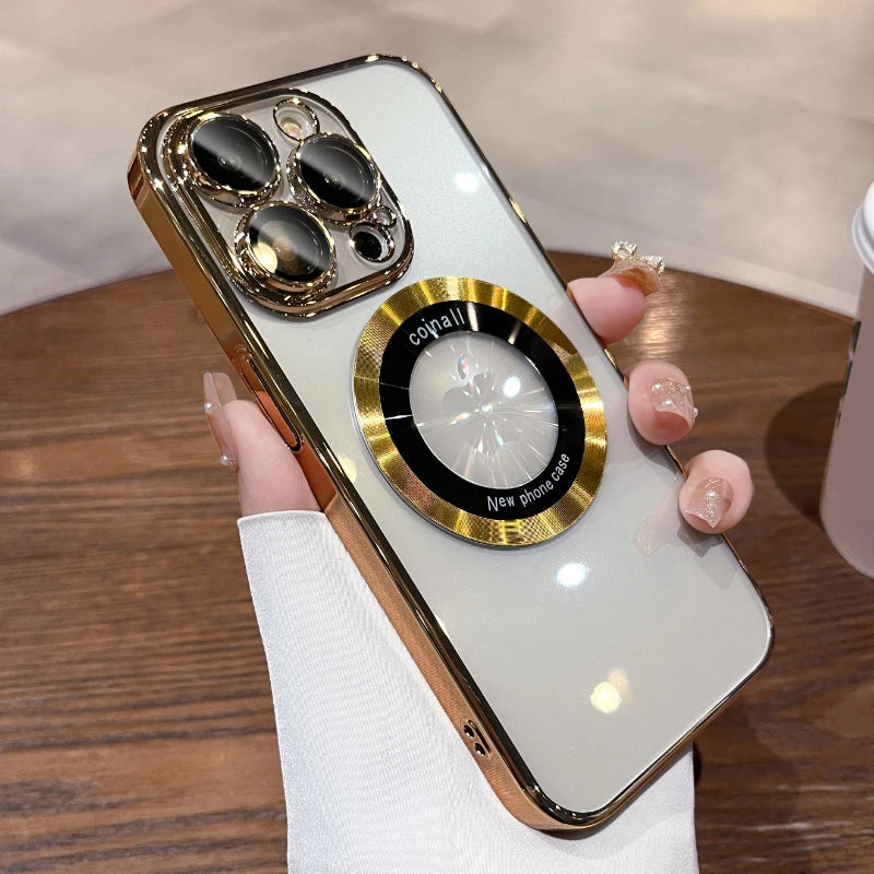 Electroplated Magsafe Wireless Charging Case - Caseably
