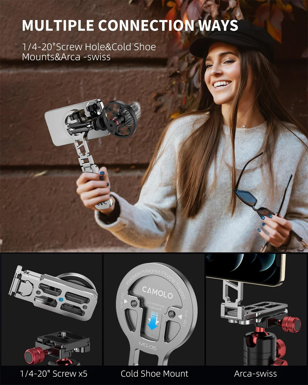 Foldable Magnetic Tablet Phone Holder