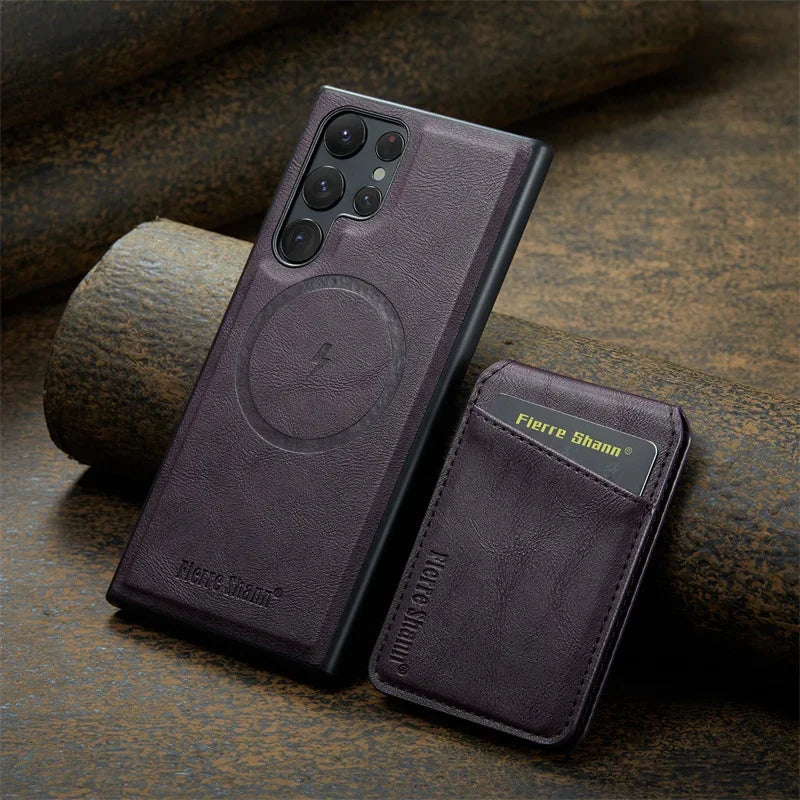 Leather Flip Phone Case - Caseably