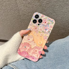 Flowers Glitter Laser Phone Case - Caseably
