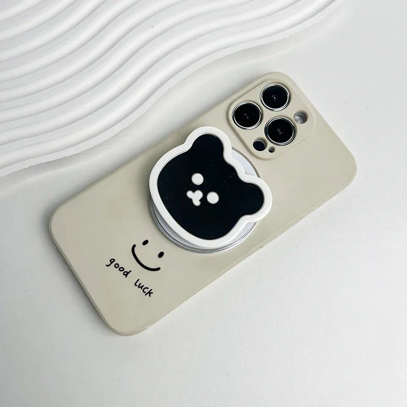 Cute Bear Mirror Magnetic Socket Grip - Caseably