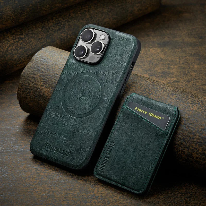 Leather Flip Phone Case - Caseably