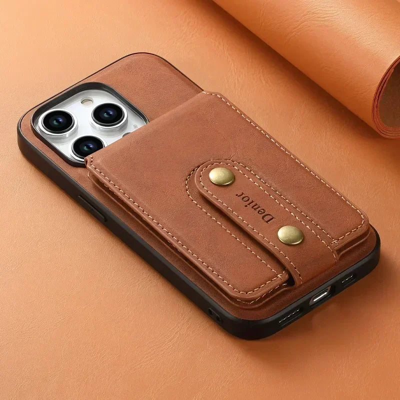 Luxury Retro Flip Wallet - Caseably
