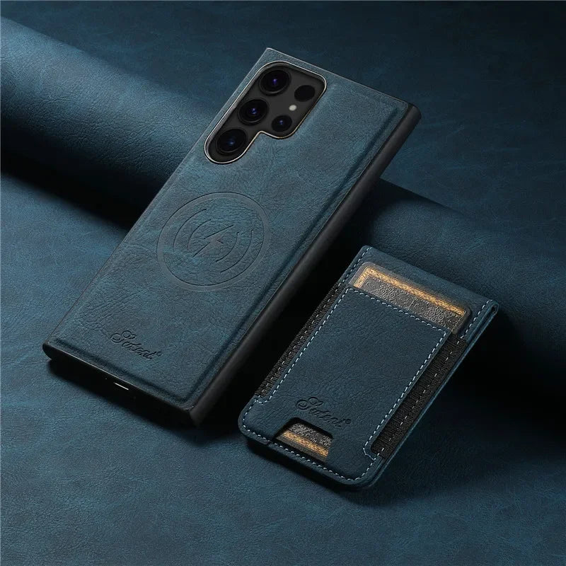 Flip Wallet Leather Phone Case For Samsung - Caseably