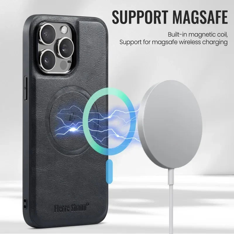 Leather Flip Phone Case - Caseably