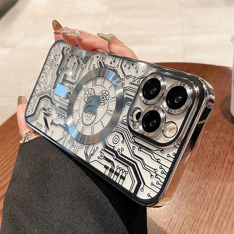 Luxury Magsafe Mechanical Gear Case - Caseably
