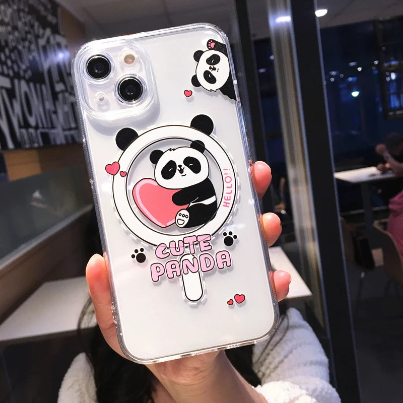 Panda Dinosaur Magsafe Phone Case - Caseably