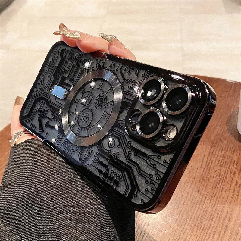 Luxury Magsafe Mechanical Gear Case - Caseably