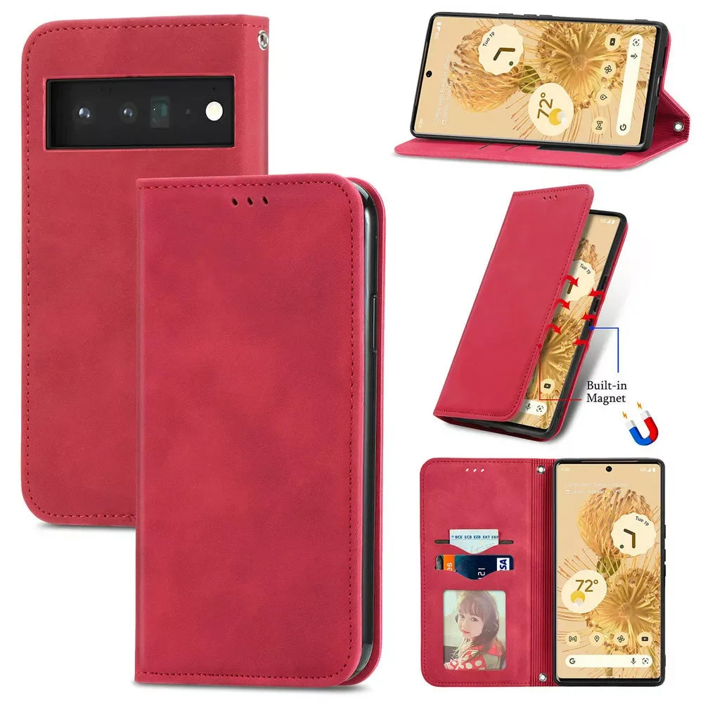 Google Pixel Wallet Leather Case - Caseably