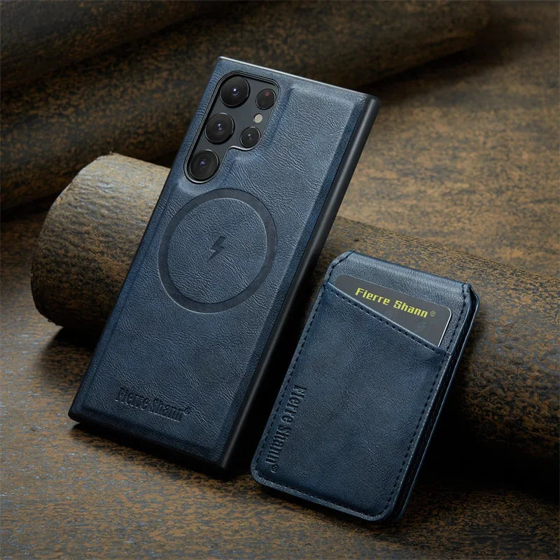 Leather Flip Phone Case - Caseably