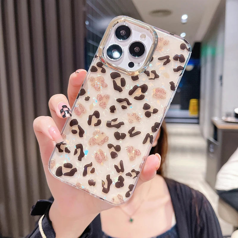 Rainbow Shell Glitter Laser Case - Caseably