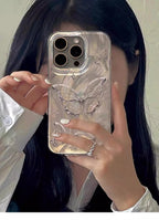 Luxury Butterfly Laser Glitter Phone Case - Caseably