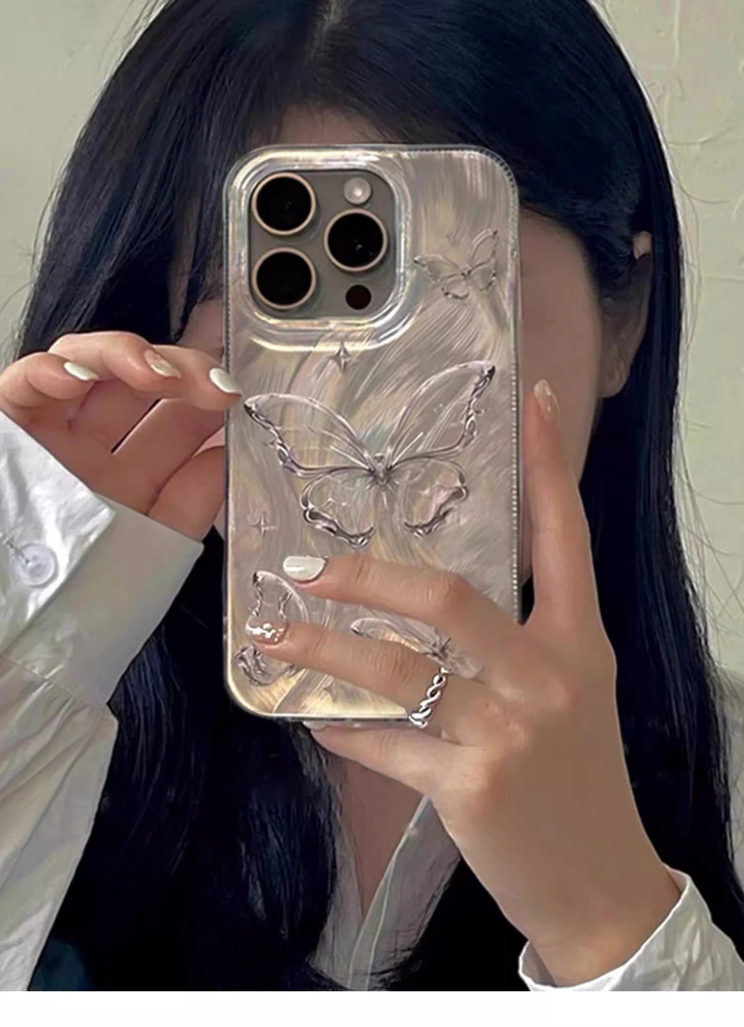 Luxury Butterfly Laser Glitter Phone Case - Caseably