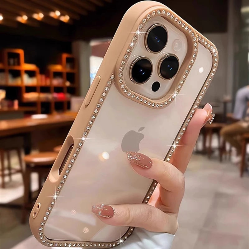Diamond Glitter Transparent Phone Case - Caseably