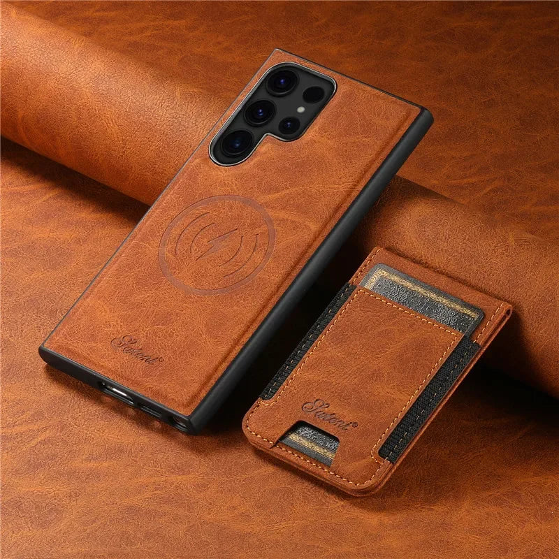 Flip Wallet Leather Phone Case For Samsung - Caseably