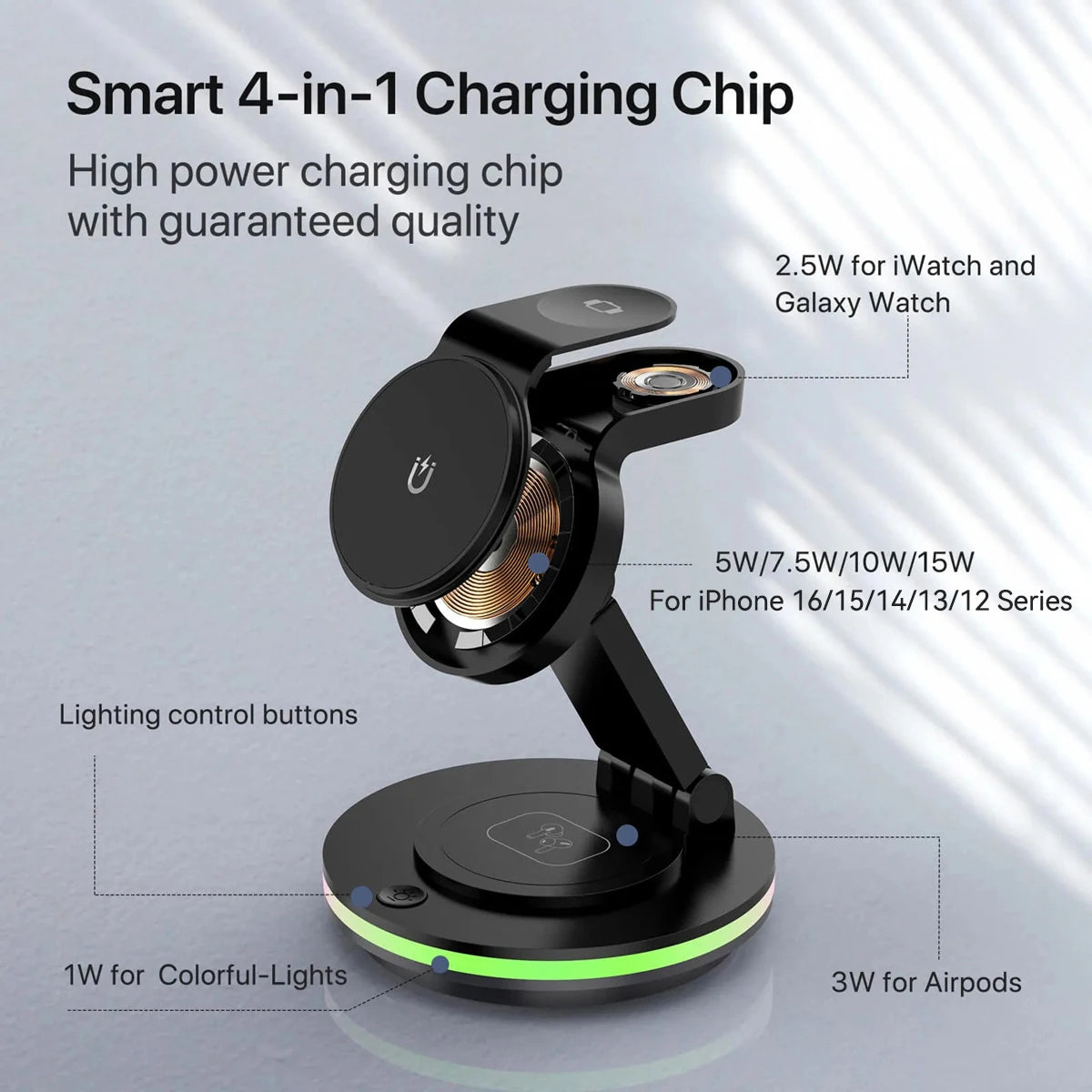 4 in 1 Wireless Charging Station - Caseably