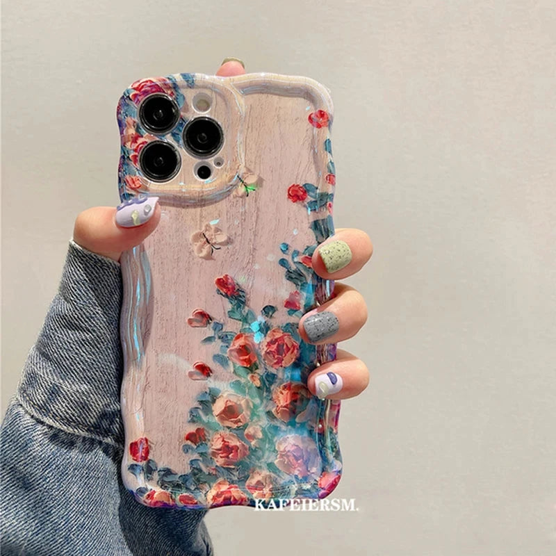 Luxury Light Flowers Phone Case - Caseably