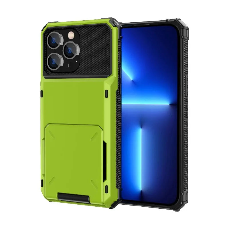 Heavy Duty Wallet Hidden Flip Slot Case