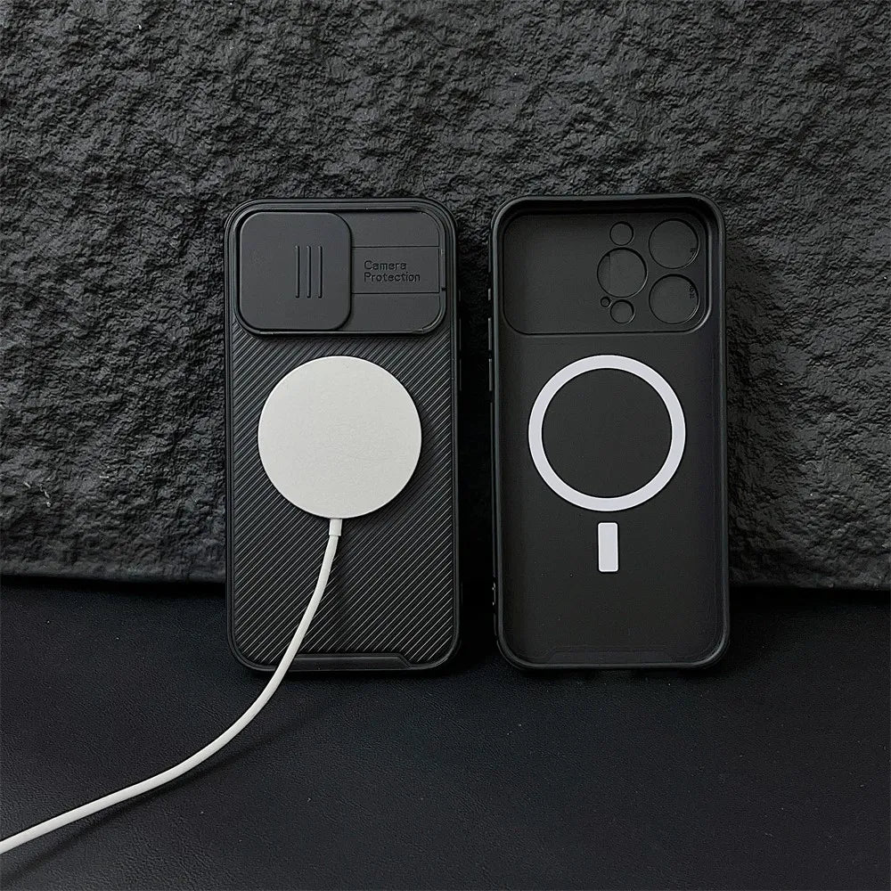 Luxury Slide Camera Protection Magnetic Case - Caseably