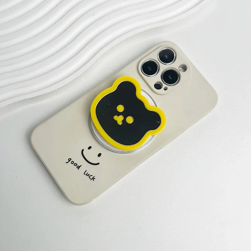 Cute Bear Mirror Magnetic Socket Grip - Caseably
