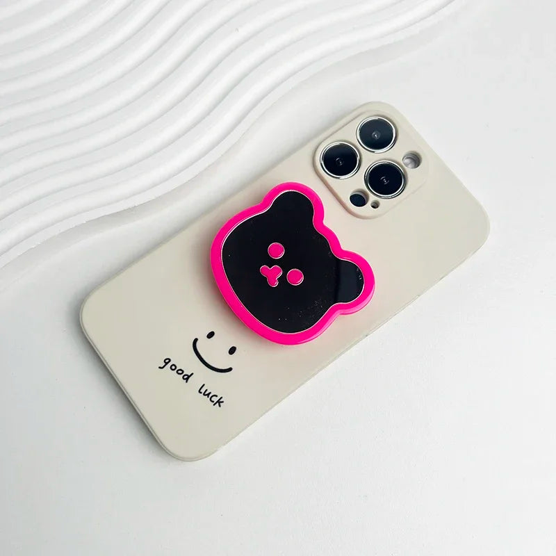 Cute Bear Mirror Magnetic Socket Grip - Caseably