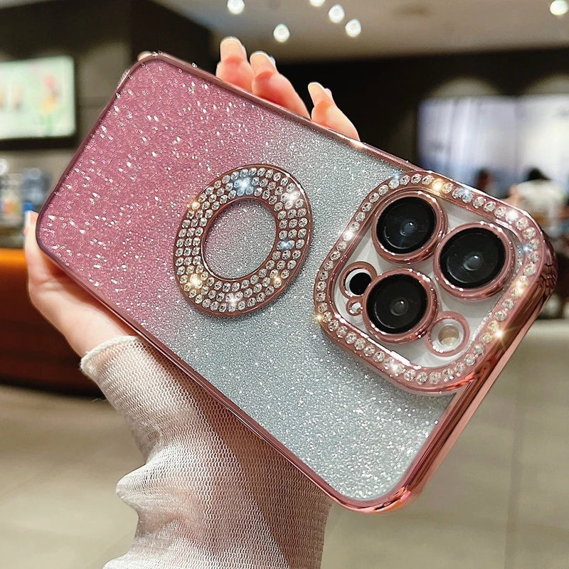 Electroplated Diamond Glitter Phone Case - Caseably