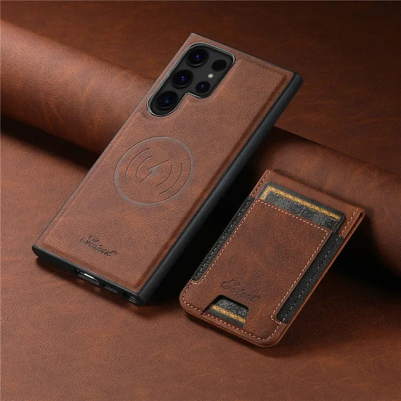 Flip Wallet Leather Phone Case For Samsung - Caseably
