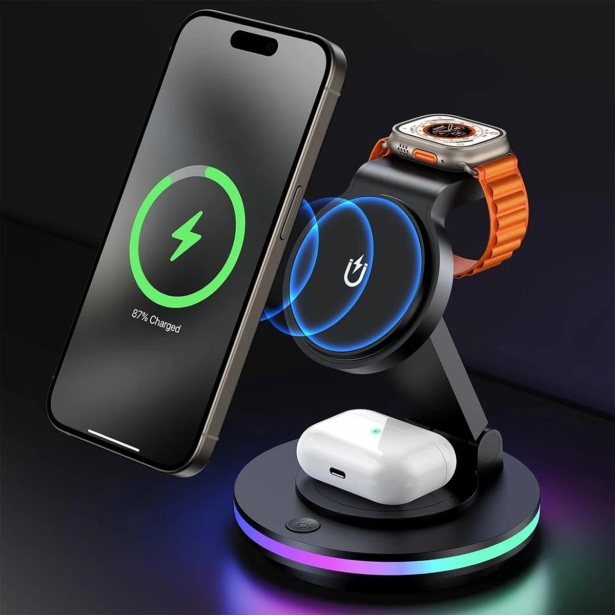 4 in 1 Wireless Charging Station - Caseably